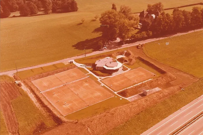 Die Anlage 1975 aus der Luft